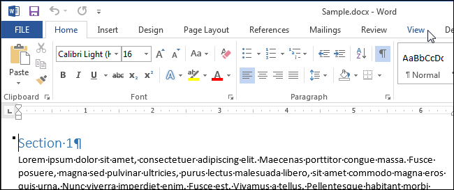 Одновременный просмотр страниц в Word
