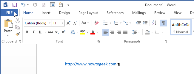 Переход по ссылкам в Word