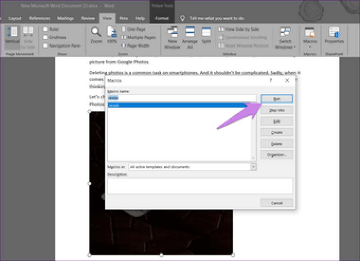 Изменить размер всех изображений в Microsoft Word 7