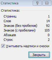 Статистика текста