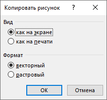 параметры копирования