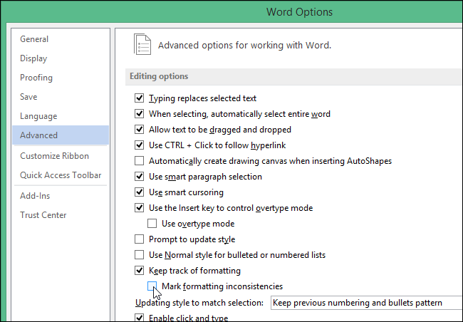 Убираем синее подчёркивание в Word